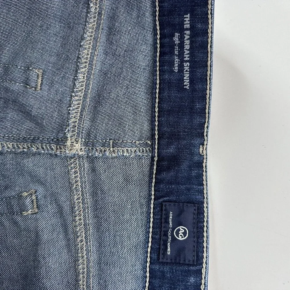 AG Adriano Goldschmied Jeans Womens Size 29 Blue Farrah High Rise Skinny Stretch - Picture 7 of 16